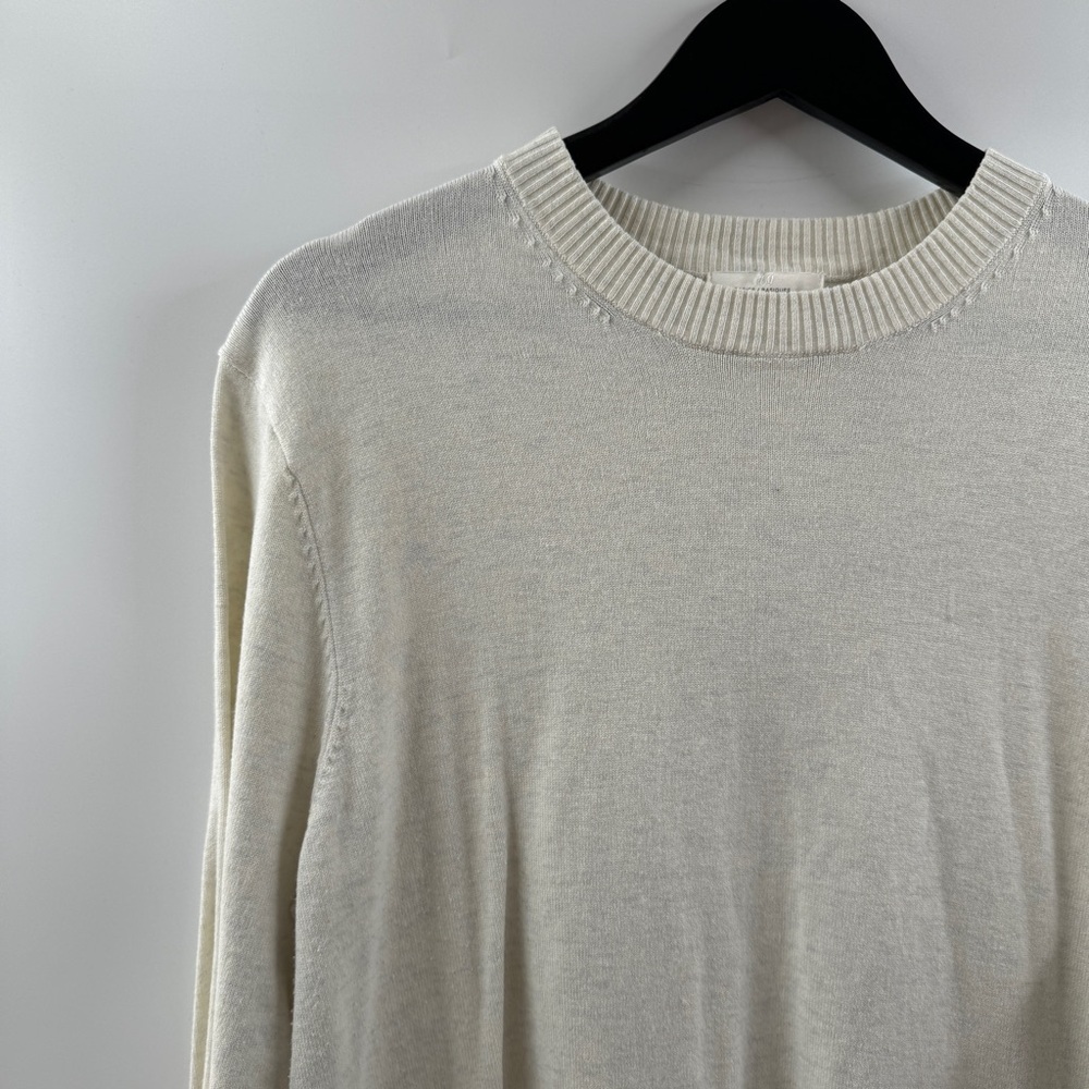 H&M Basics Cream Knit Sweater Women’s Size Large - Picture 2 of 6